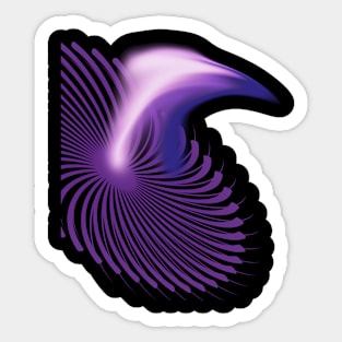 trippy eagle Sticker